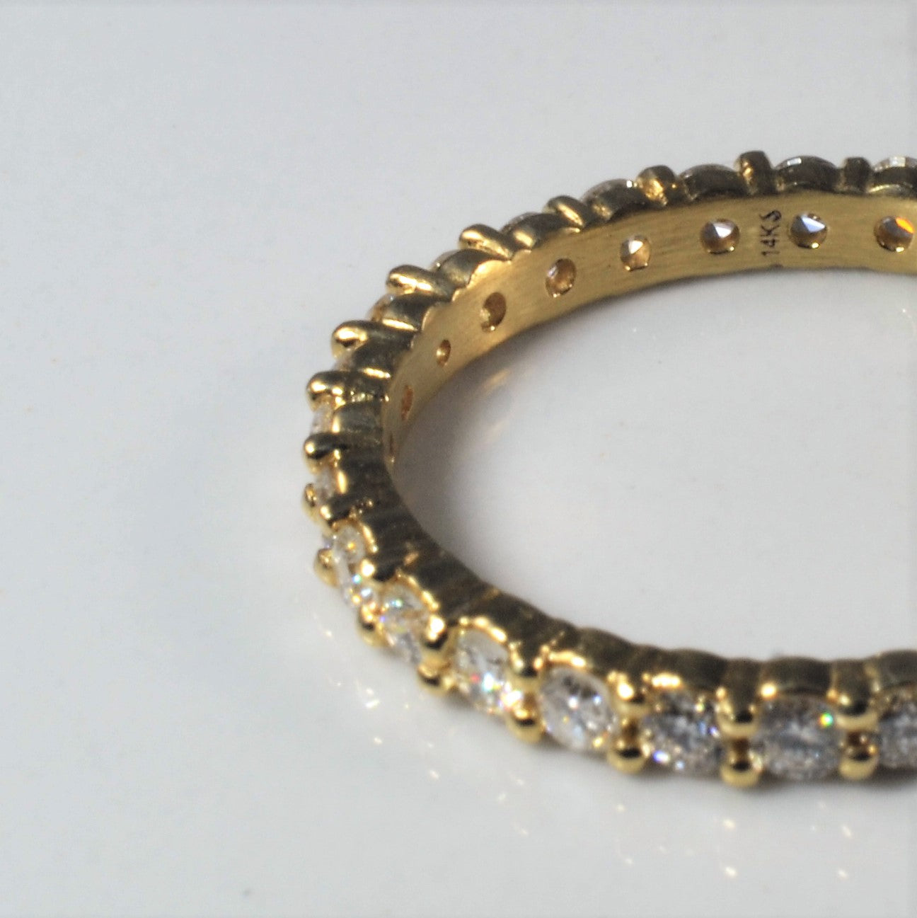 Bespoke' Yellow Gold Eternity Band | 0.90ctw | SZ 7 |