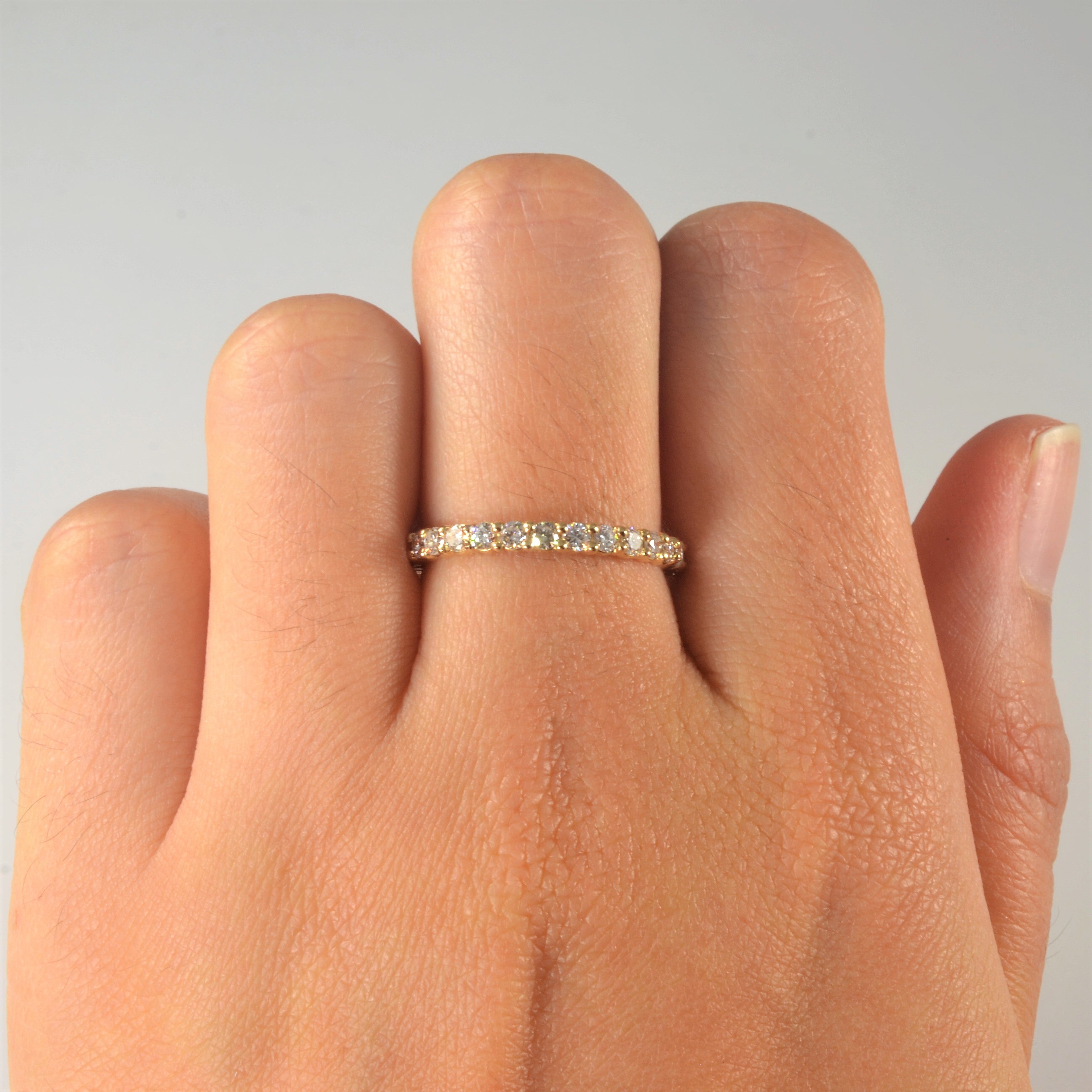 Bespoke' Yellow Gold Eternity Band | 0.90ctw | SZ 7 |