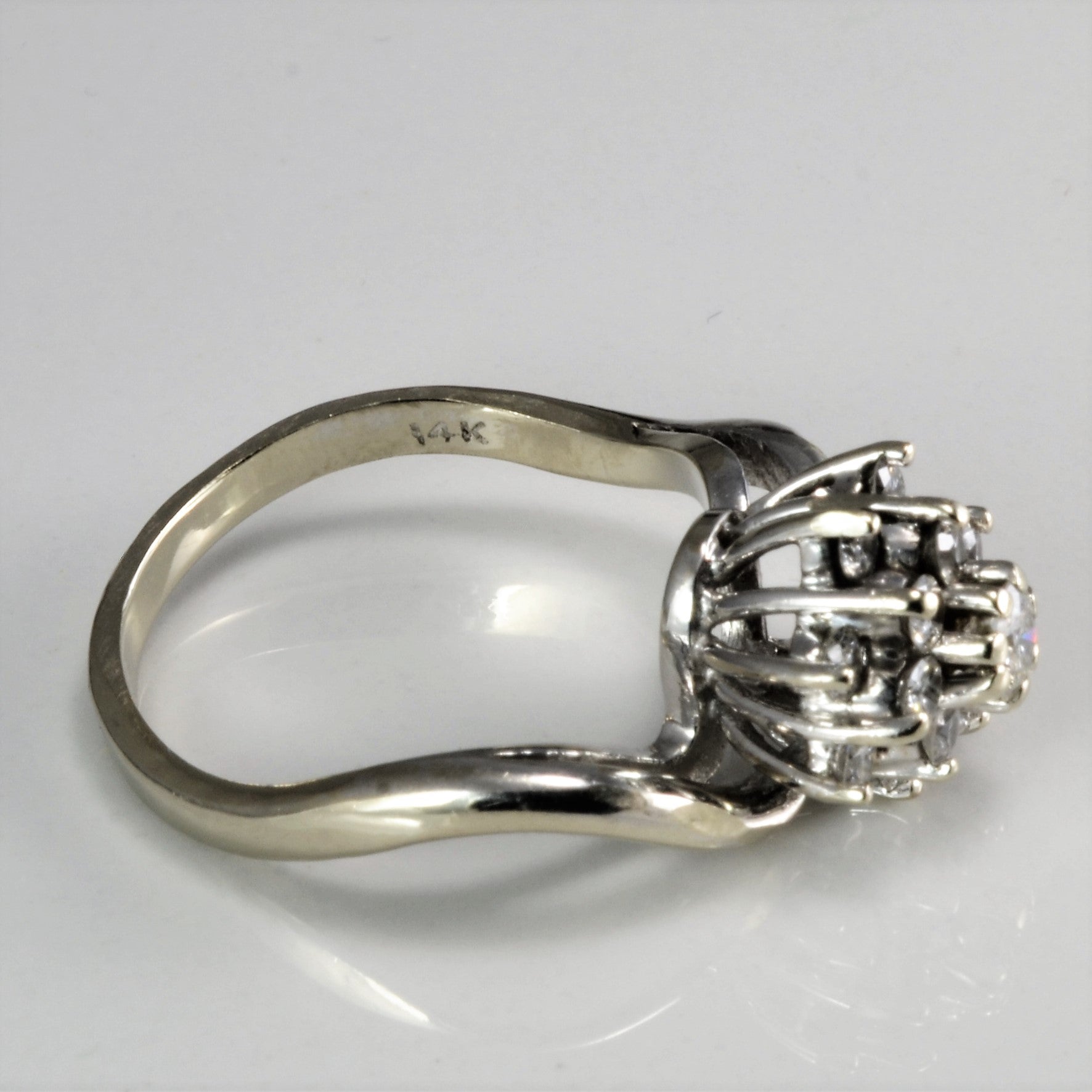 Cluster Diamond Engagement Ring | 0.50 ctw, SZ 7.5 |