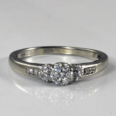 Diamond Cluster Promise Ring | 0.30ctw | SZ 8.5 |