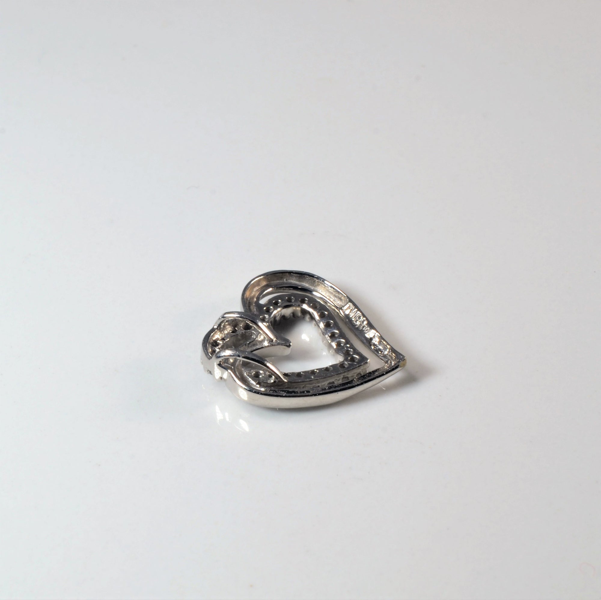 Interlocking Heart Diamond Pave Pendant | 0.13ctw |