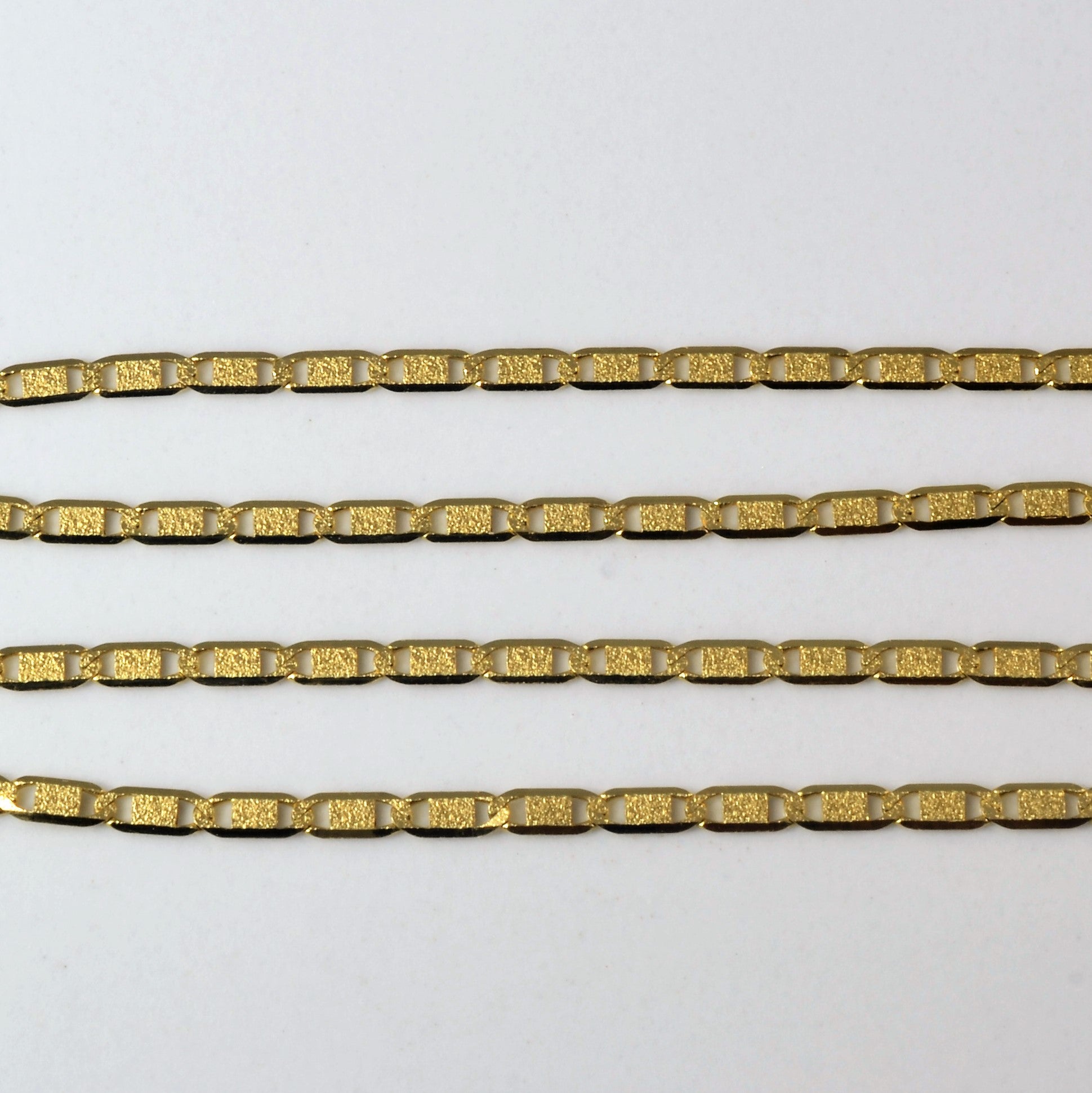 18k Yellow Gold Anchor Chain | 15