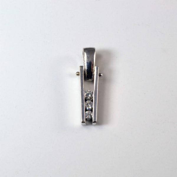 Channel Set Diamond Pendant | 0.15ctw |