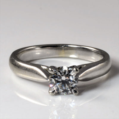 GIA Certified Diamond Solitaire Engagement Ring | 0.40ct SI2 F Ex | SZ 4 |