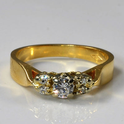 Three Stone Style Diamond Ring | 0.19ctw | SZ 6 |