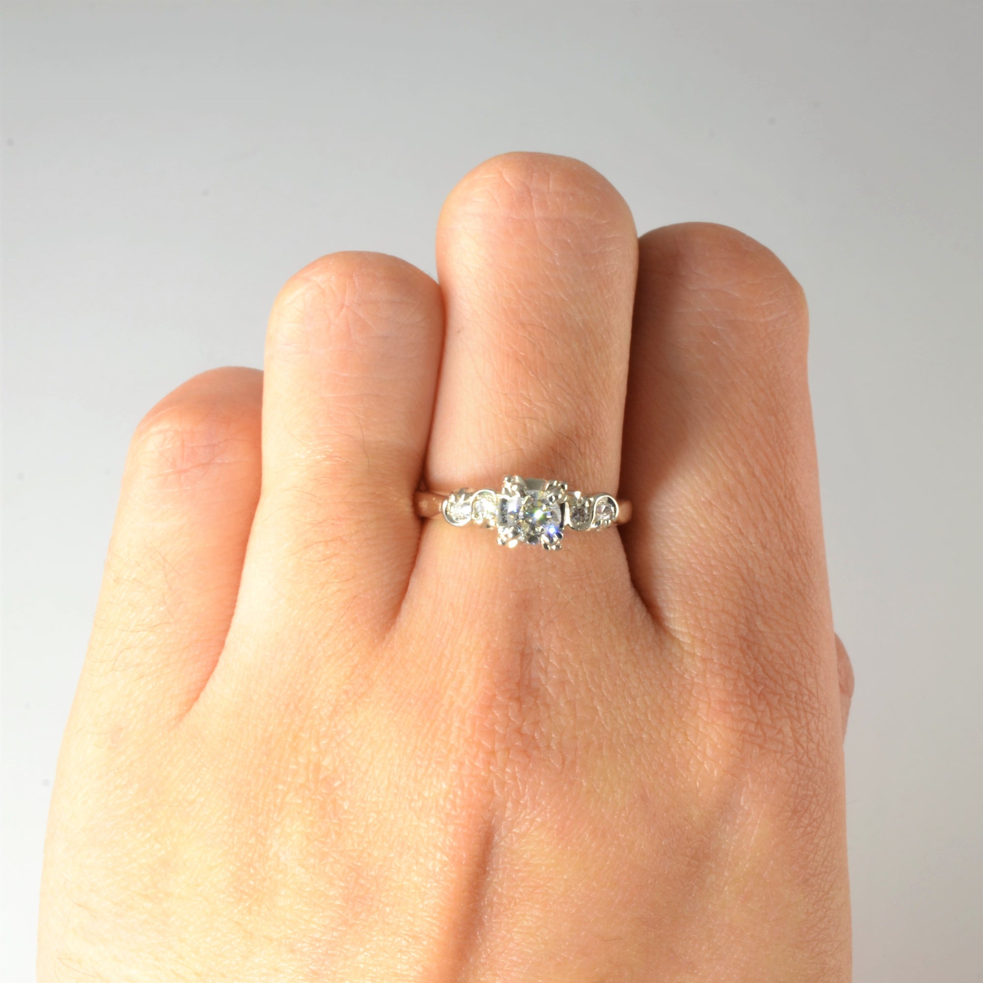 Elegant 1930s Engagement Ring | 0.53ctw | SZ 6 |