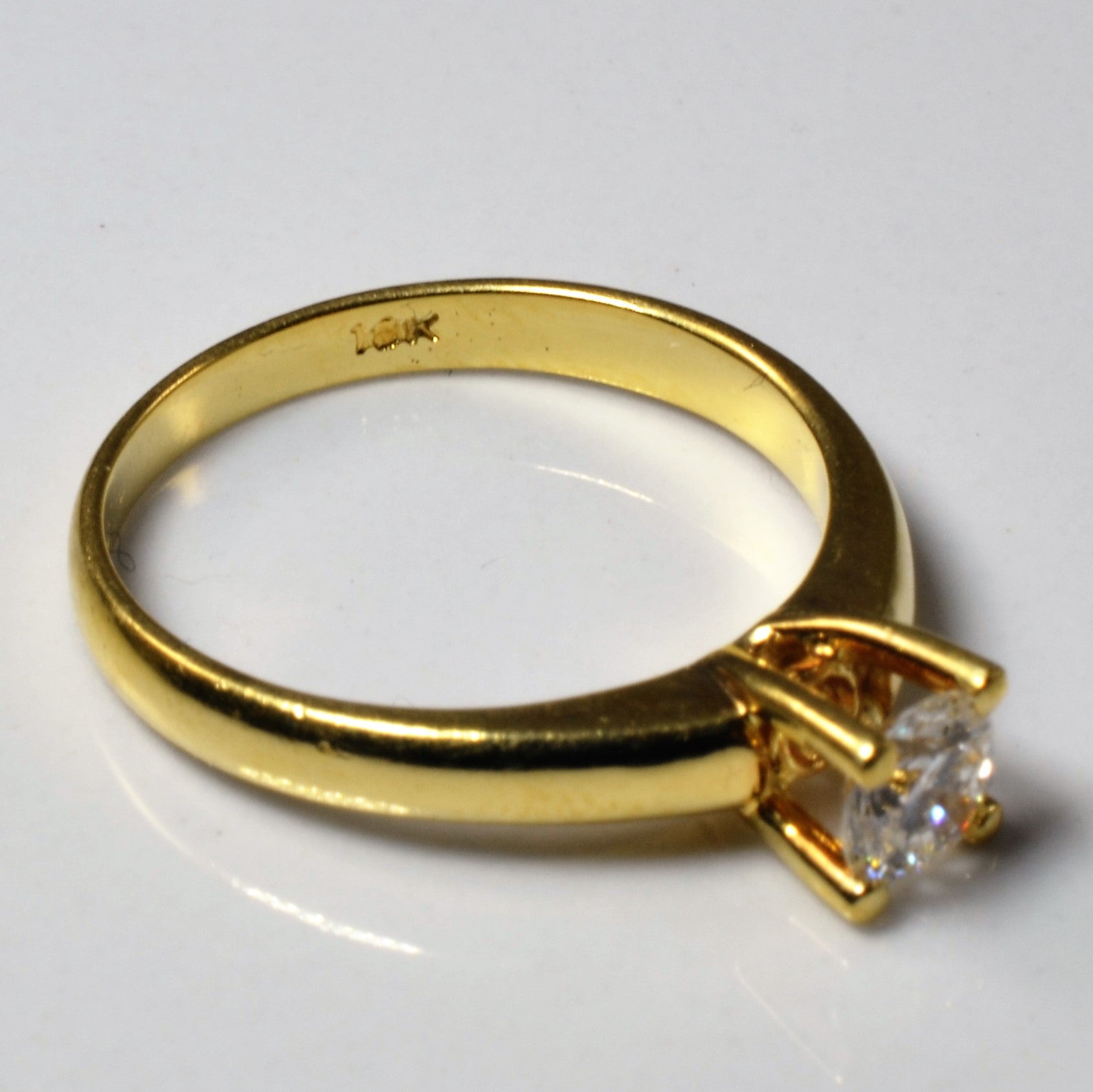 Classic Solitaire Diamond Ring | 0.35ct | SZ 6.25 |