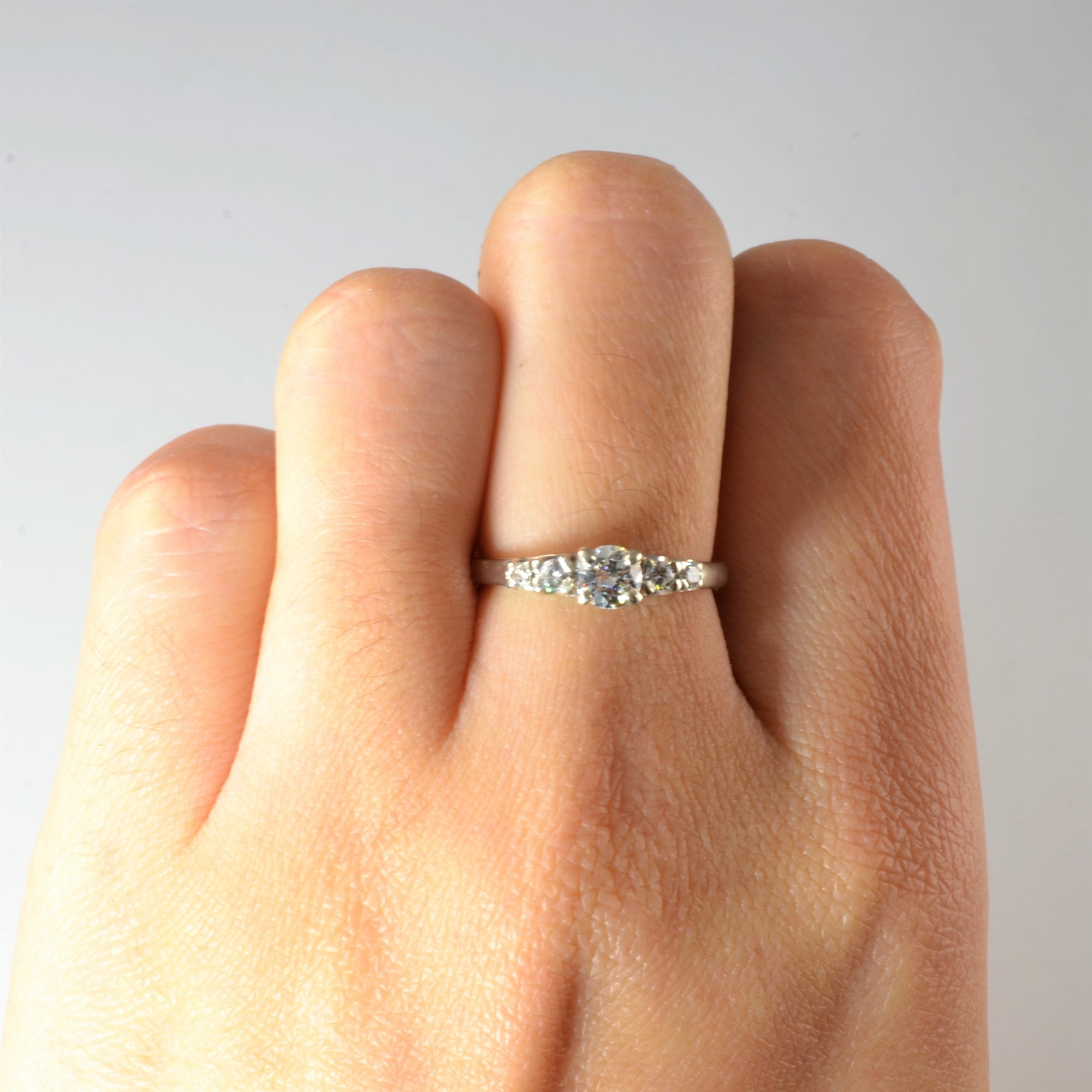 'Birks' 1930s Five Stone Diamond Ring | 0.41ctw | SZ 5.75 |
