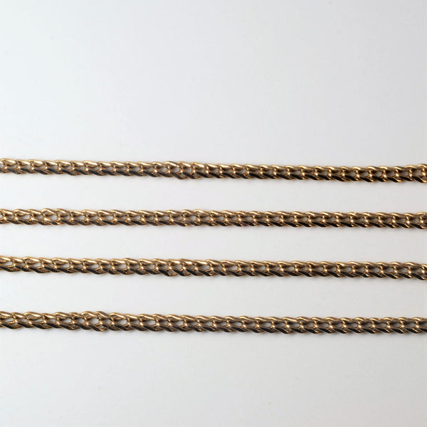 18k Yellow Gold Parallel Chain | 20