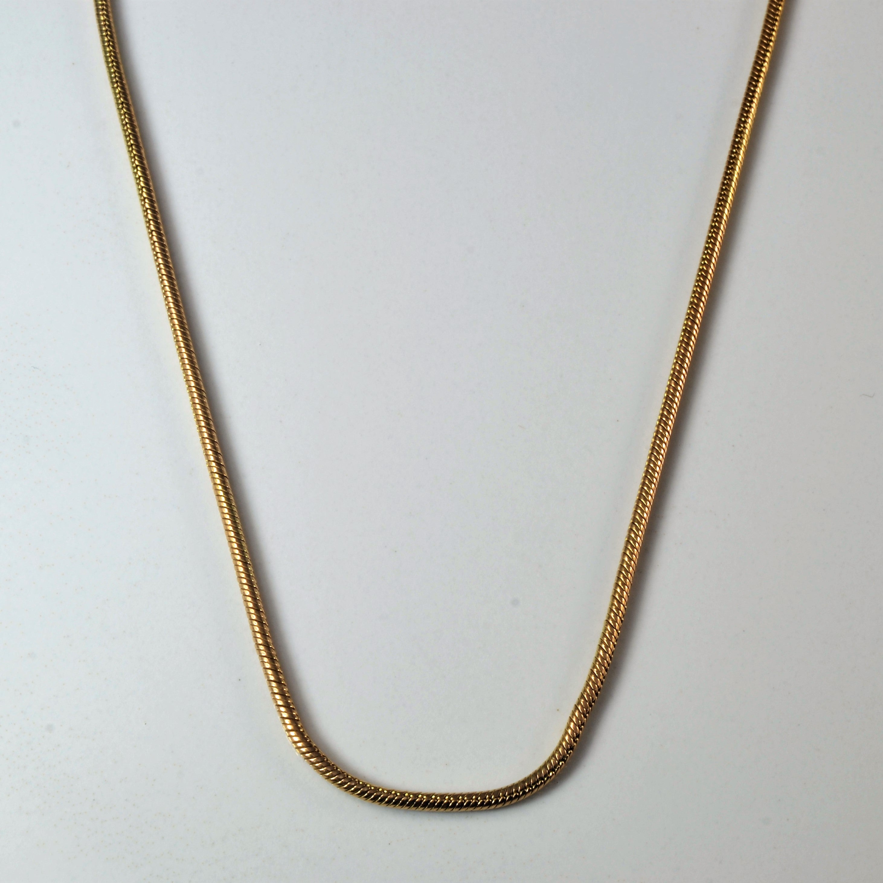 9k Yellow Gold Snake Chain | 16" |