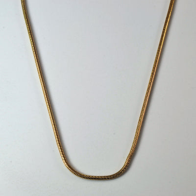9k Yellow Gold Snake Chain | 16
