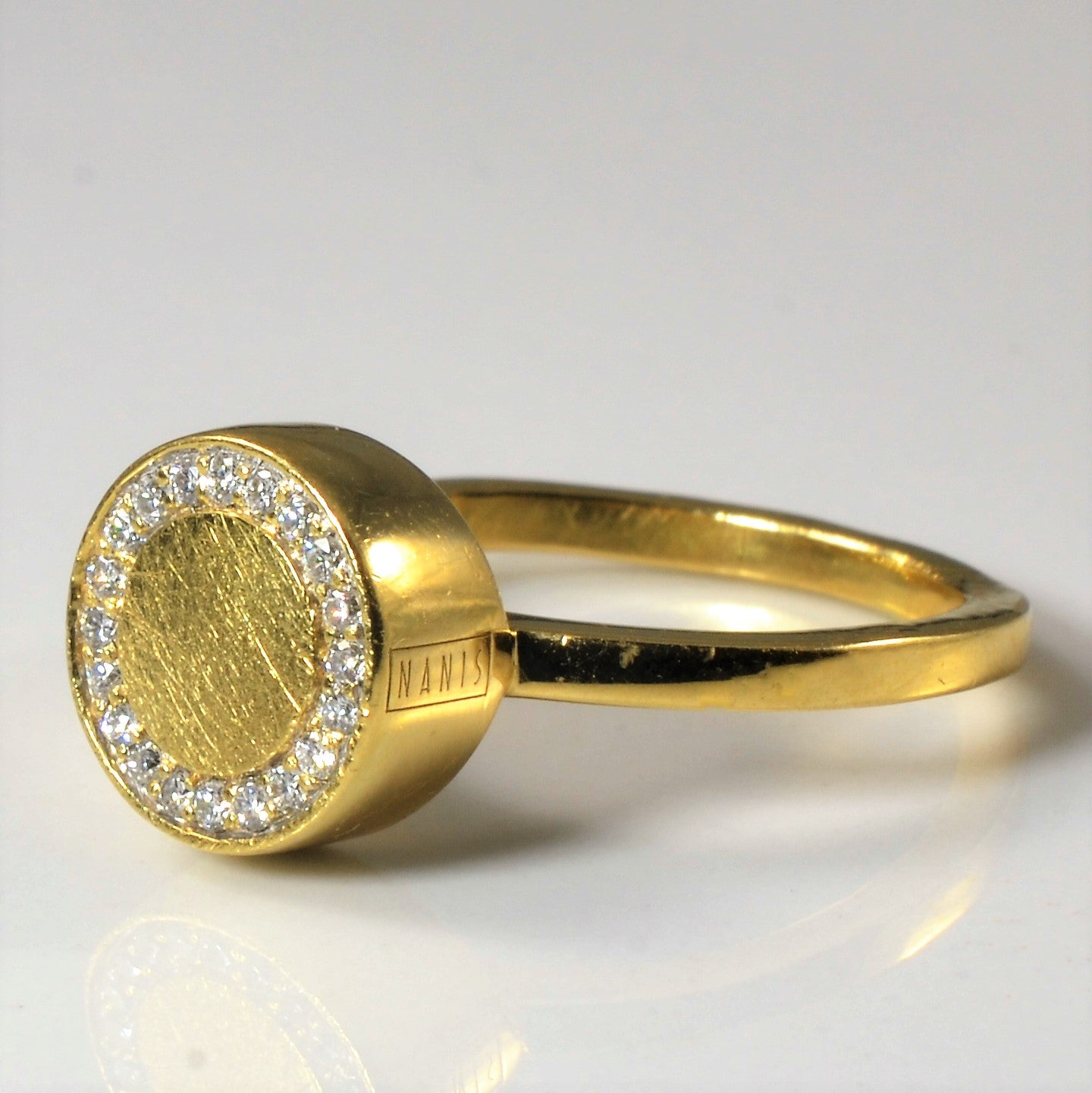 Nanis' Diamond Halo Circle Ring | 0.05ctw | SZ 5.75 |