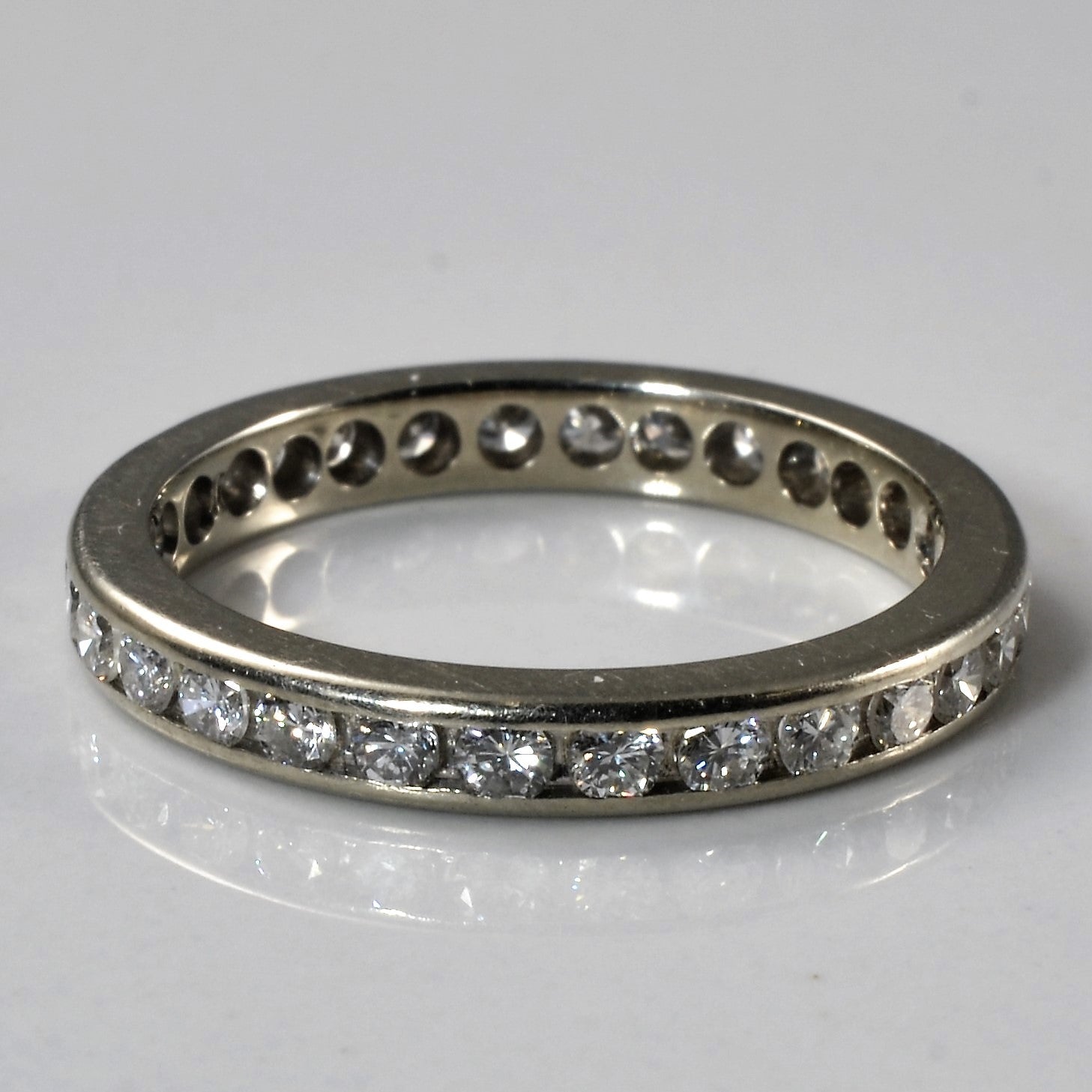 Channel Set Diamond Eternity Band | 0.95ctw | SZ 6.5 |
