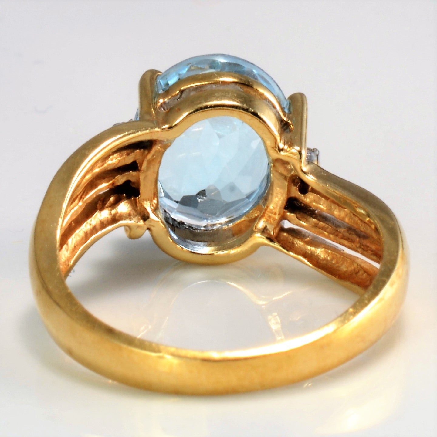 Bypass Topaz & Diamond Ring | 0.02 ctw, SZ 5.75 |