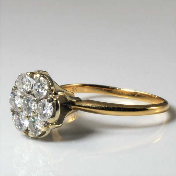 High Set Diamond Cluster Ring | 1.00ctw | SZ 6.75 |