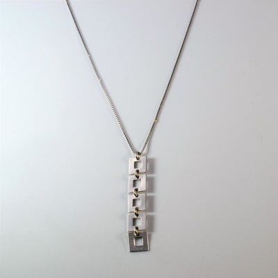 White Gold Link Necklace | 17
