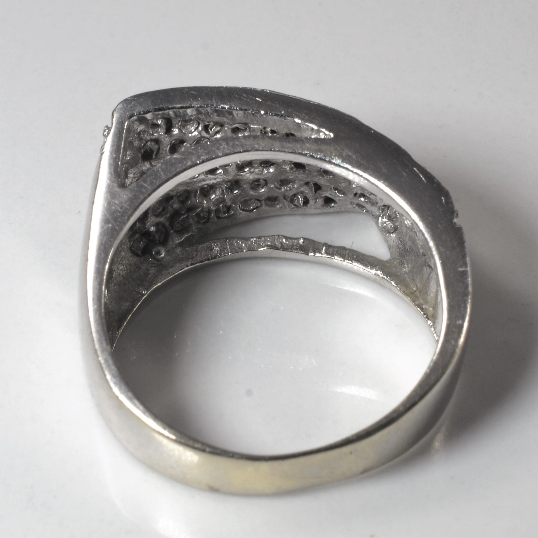 Asymmetrical Diamond Cluster Ring | 0.62ctw | SZ 6.5 |