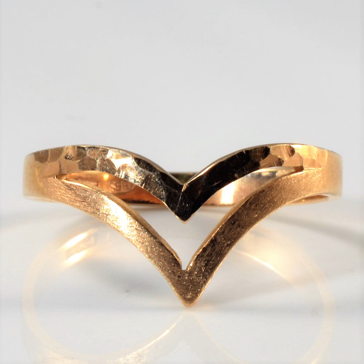 Rose Gold Open Chevron Band | SZ 8.25 |