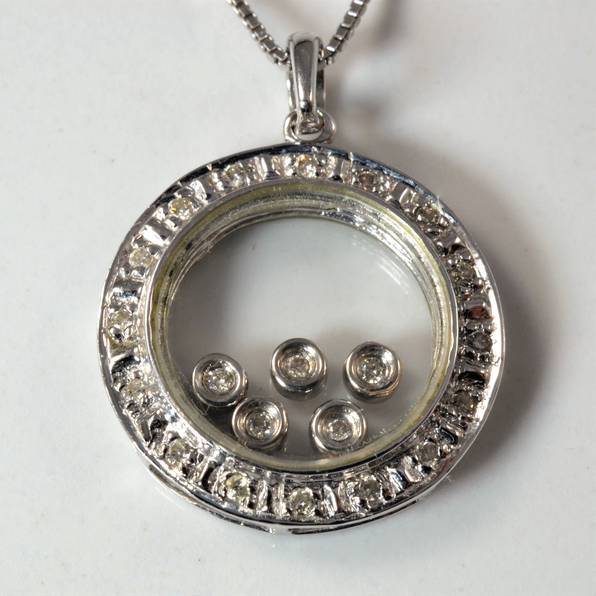 Floating Diamond Necklace | 0.15ctw | 16