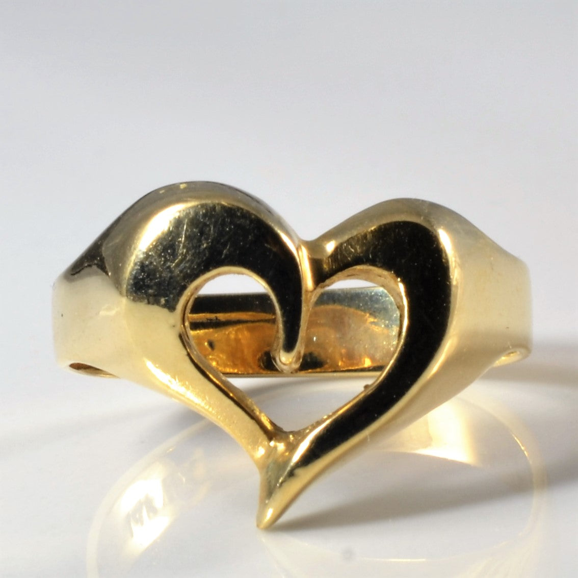 Open Heart Gold Ring | SZ 7 |