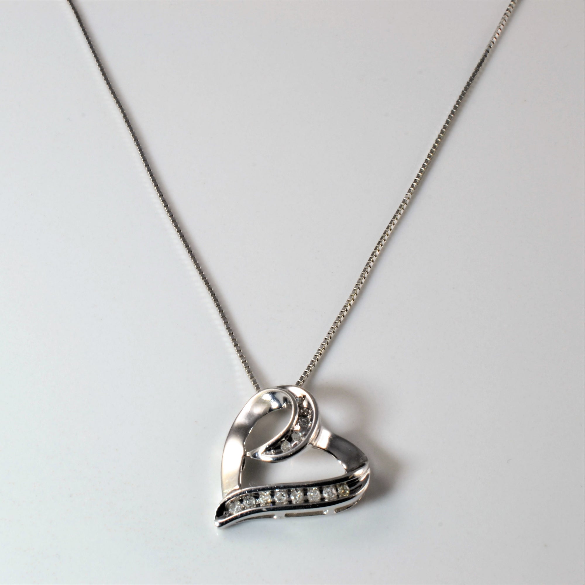 Diamond Heart Necklace | 0.12ctw | 19