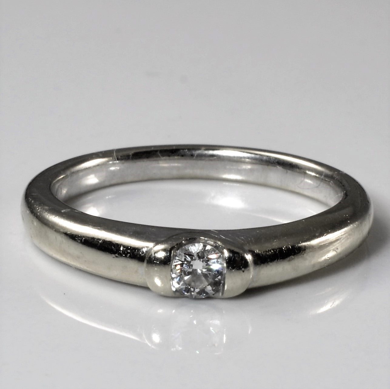 Birks' Tension Set Semi Bezel Diamond Ring | 0.11ct | SZ 6.5 |