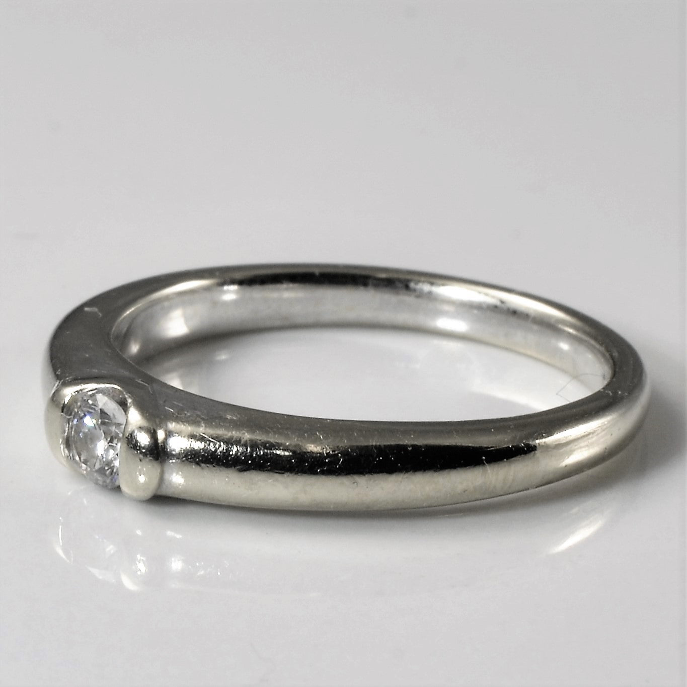 Birks' Tension Set Semi Bezel Diamond Ring | 0.11ct | SZ 6.5 |