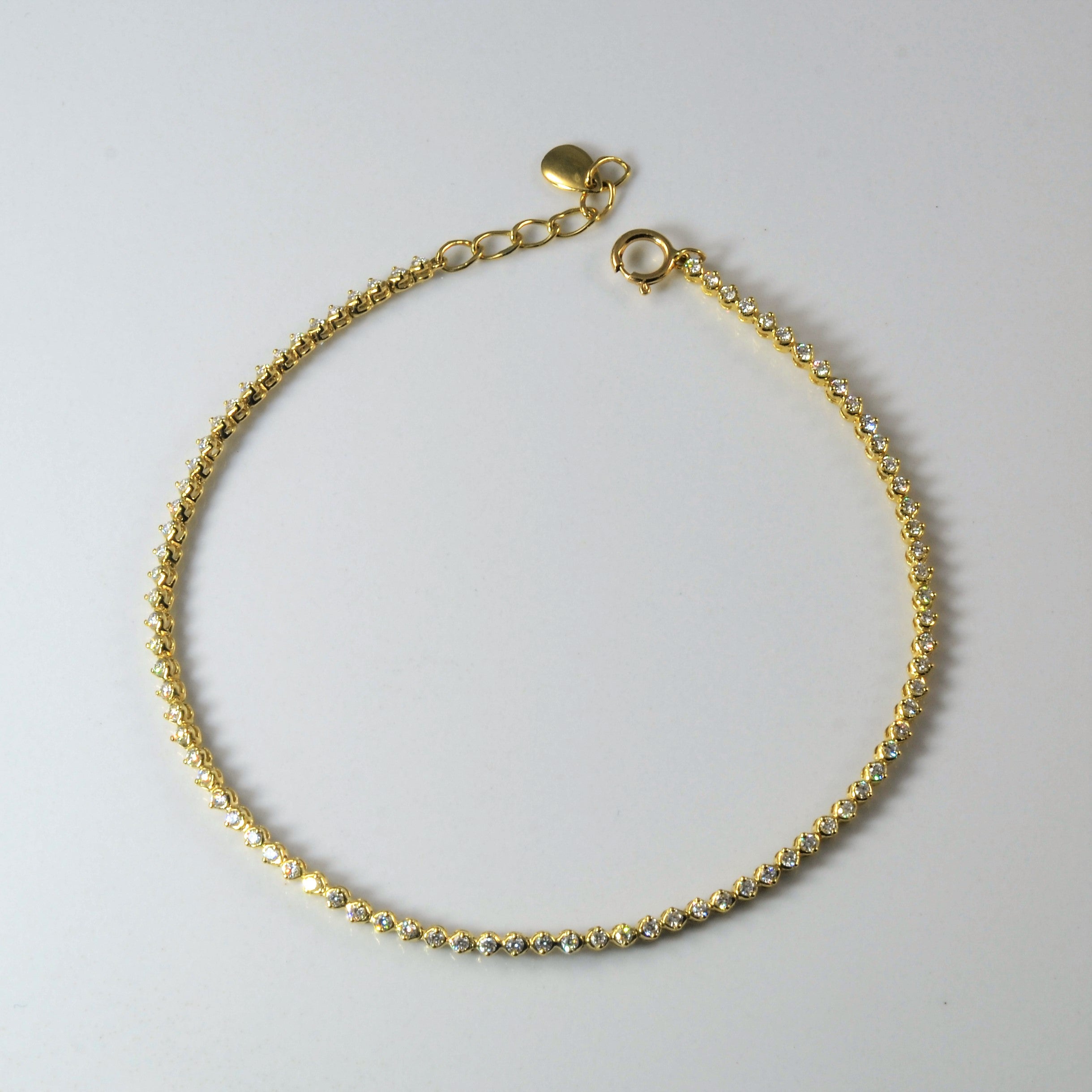 Pave Diamond Chain Bracelet | 0.42ctw | 7.5" |