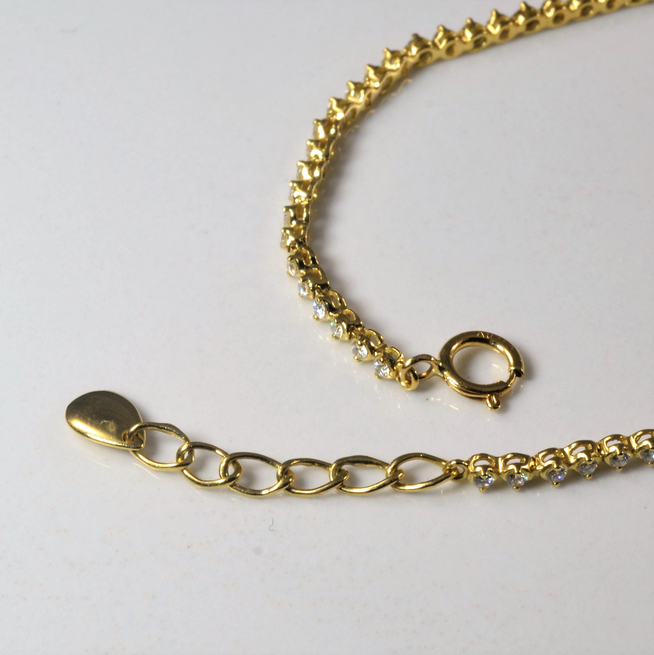 Pave Diamond Chain Bracelet | 0.42ctw | 7.5" |