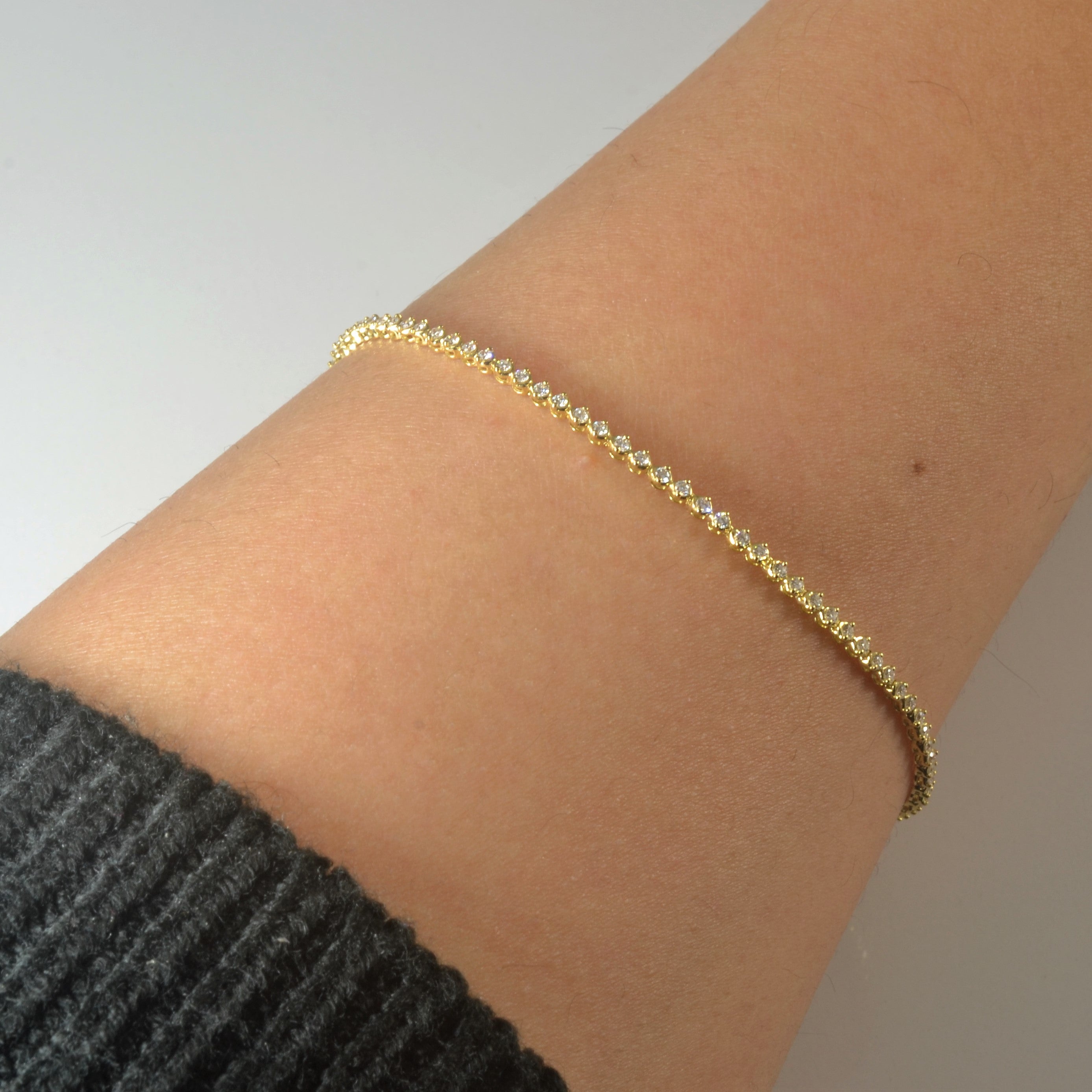 Pave Diamond Chain Bracelet | 0.42ctw | 7.5" |