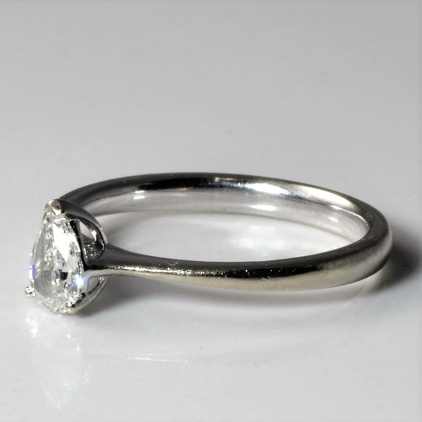 Pear Cut Diamond Solitaire Ring | 0.25ct | SZ 4.25 |