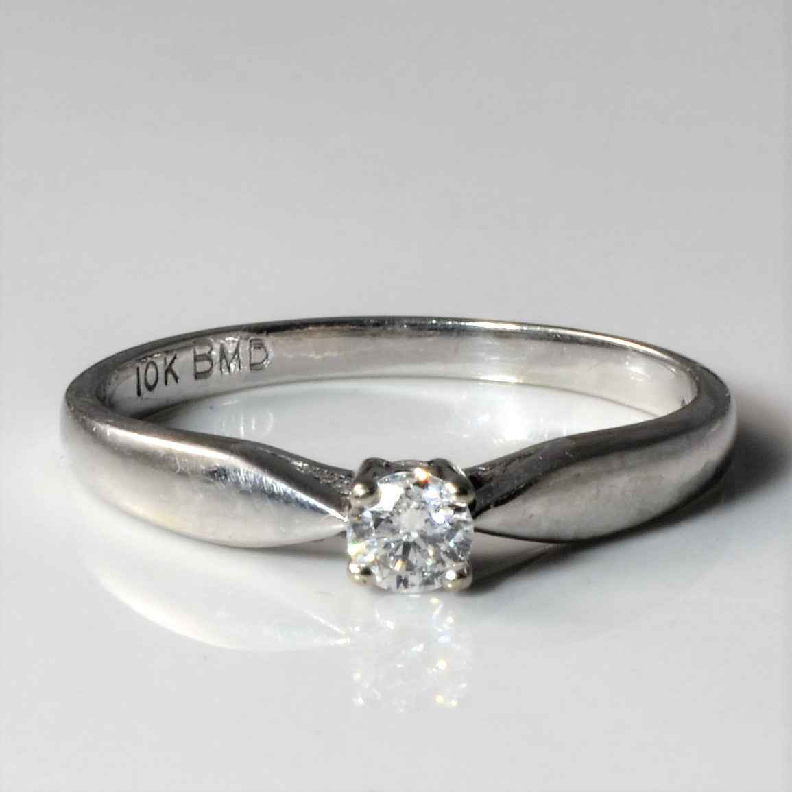 Petite Solitaire Diamond Ring | 0.15ct | SZ 6.5 |