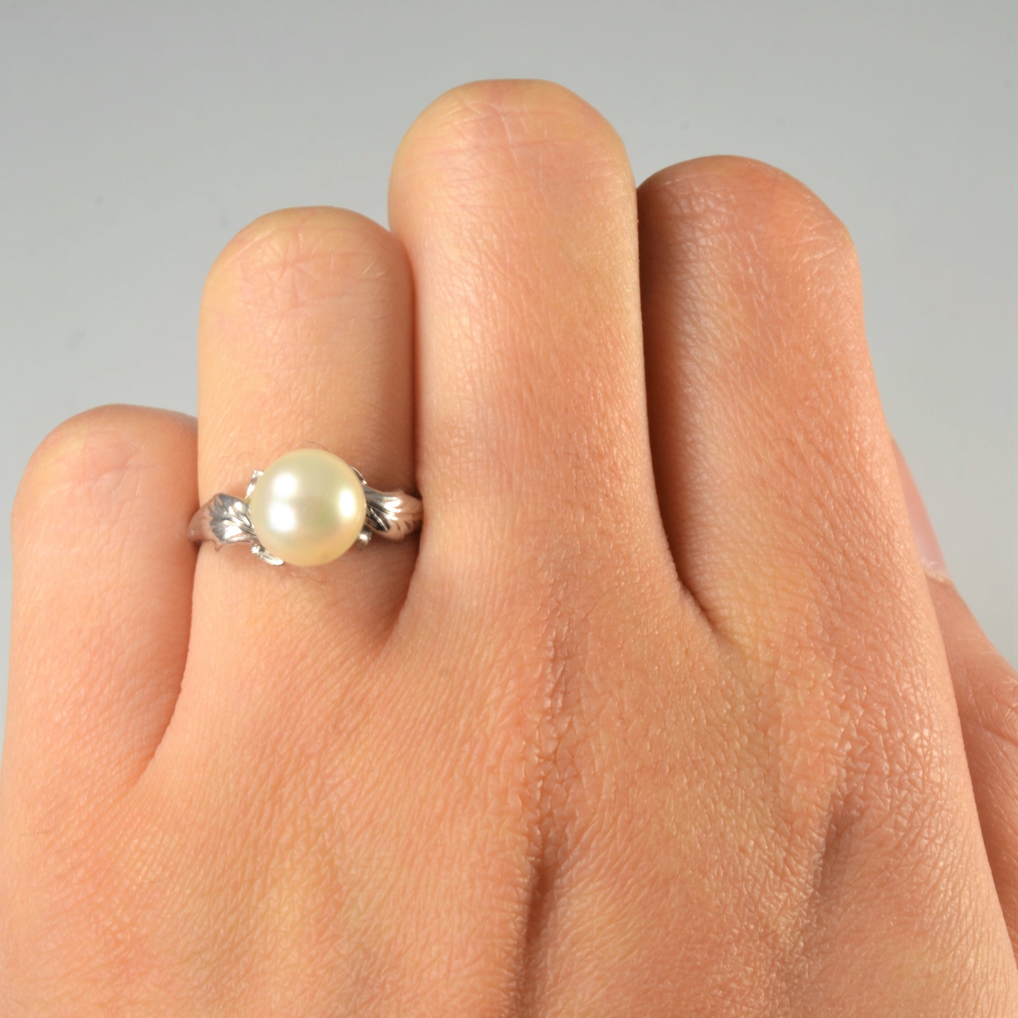 Solitaire Pearl Ring | SZ 4.75 |