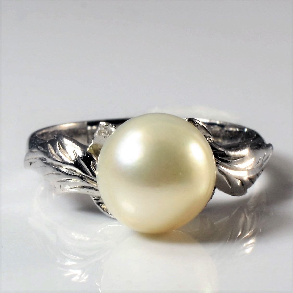 Solitaire Pearl Ring | SZ 4.75 |