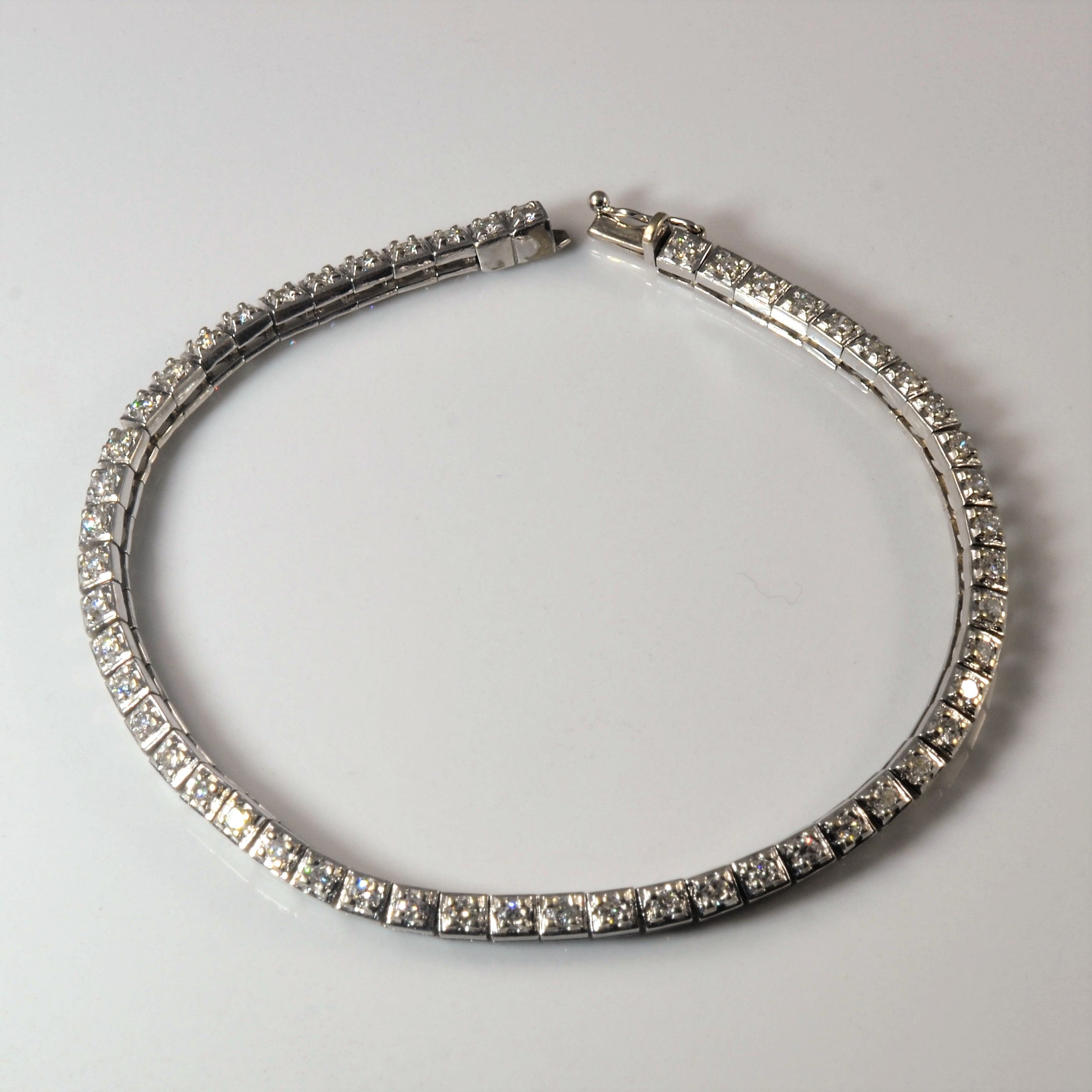 Bracelet de tennis en diamants | 1,07 ct | 7,5 po | 