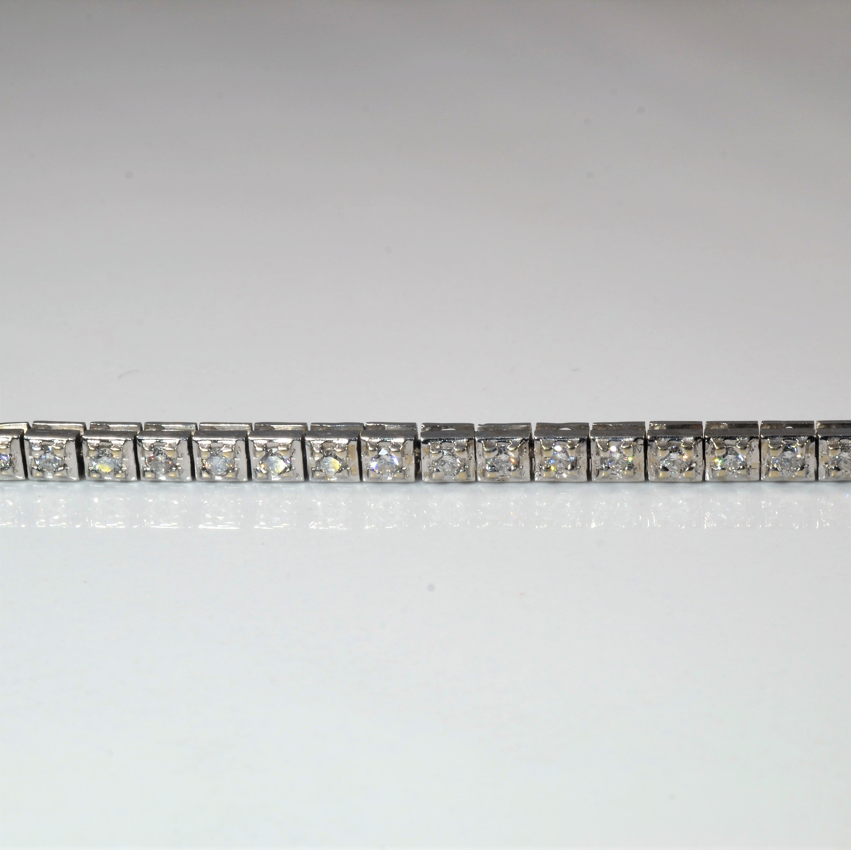 Bracelet de tennis en diamants | 1,07 ct | 7,5 po | 
