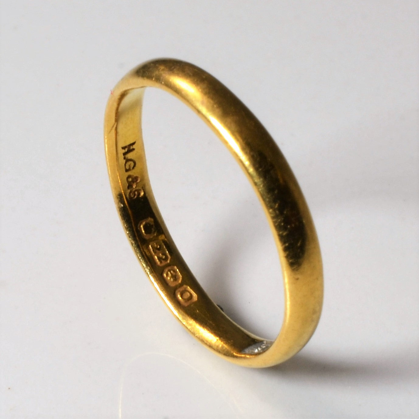 1913 Birmingham Edwardian 22k Yellow Gold Band | SZ 4.5 |