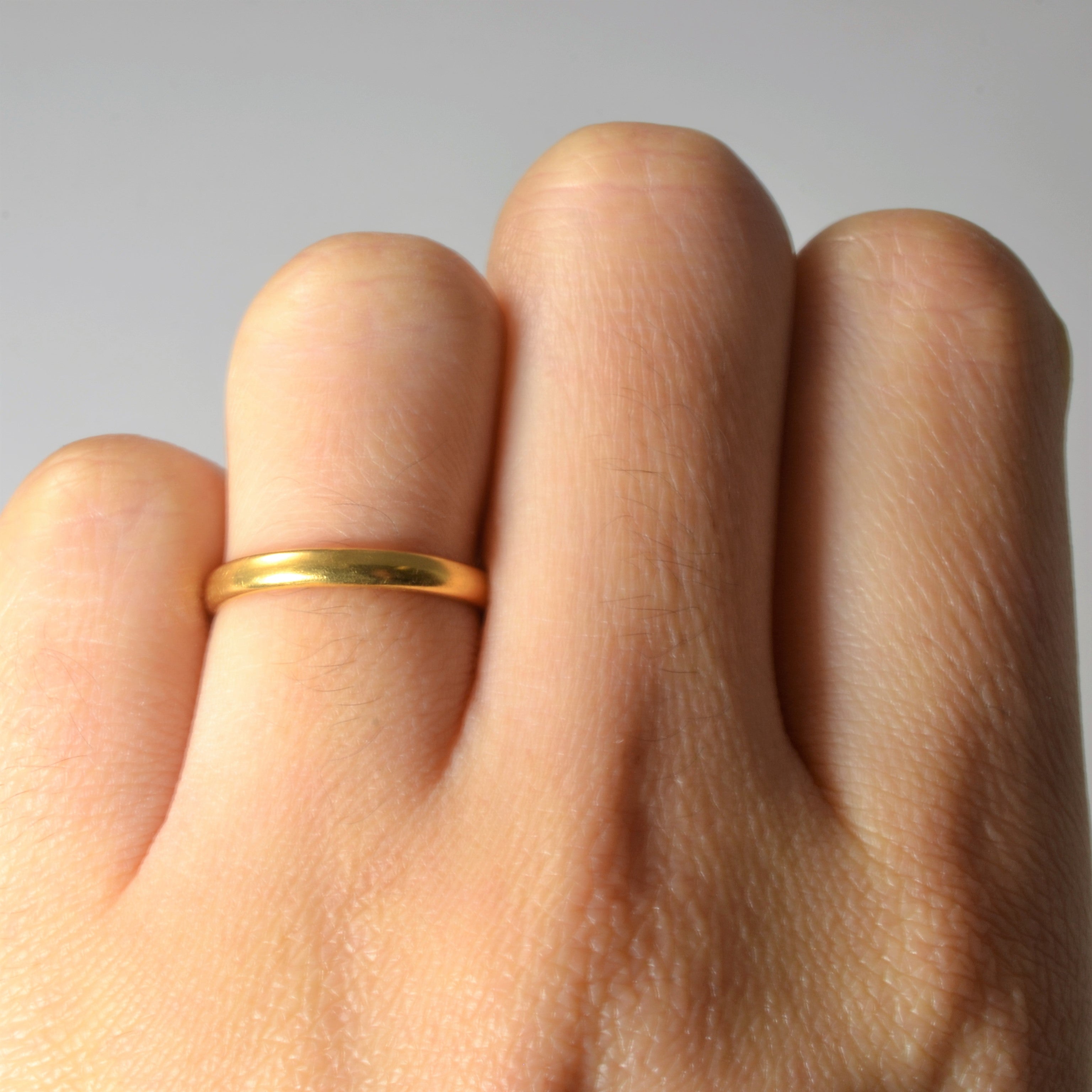 1913 Birmingham Edwardian 22k Yellow Gold Band | SZ 4.5 |