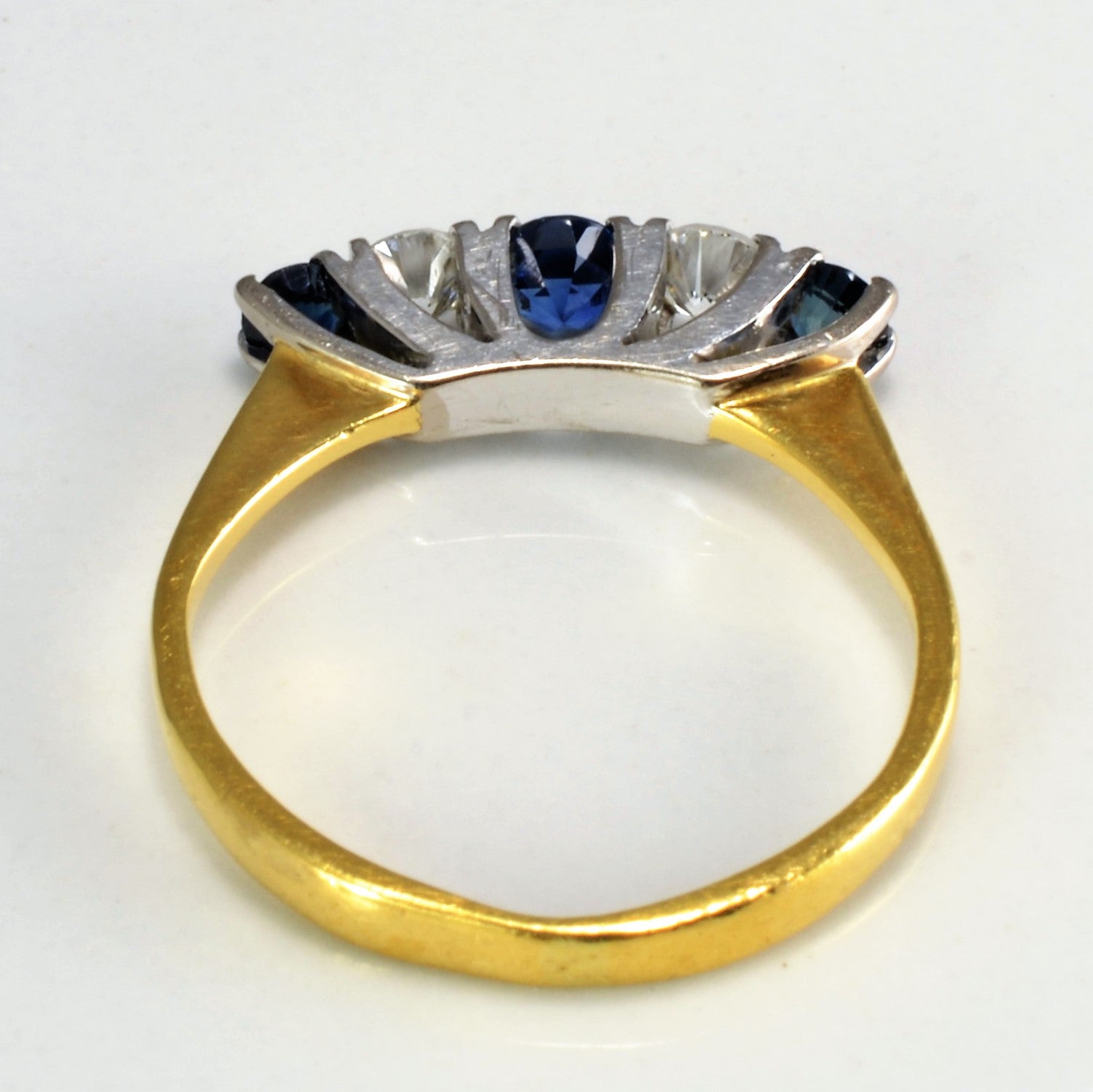 Five Stone Diamond & Sapphire Ring | 0.25 ctw, SZ 6 |