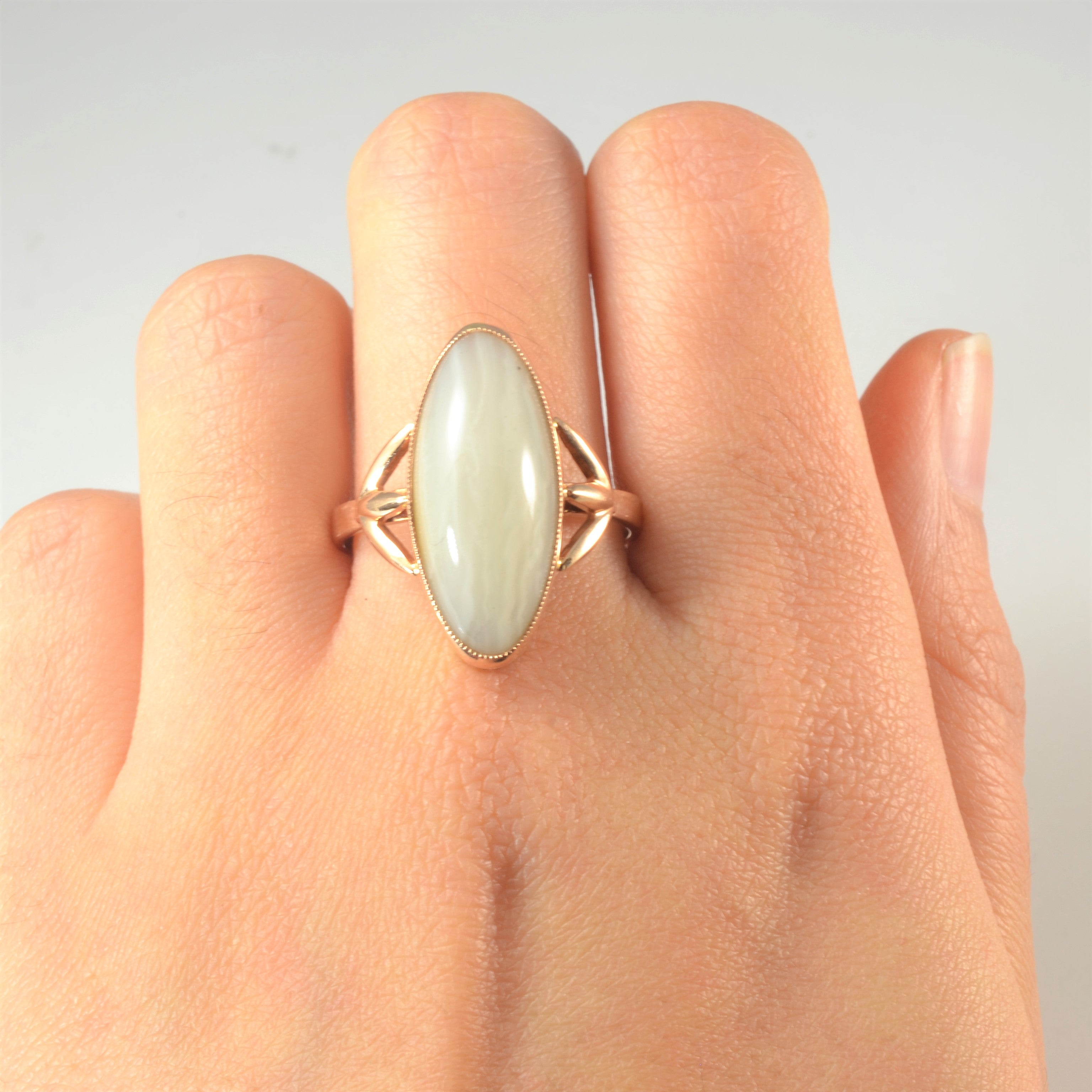 Bezel Set Agate Ring | SZ 10.75 |