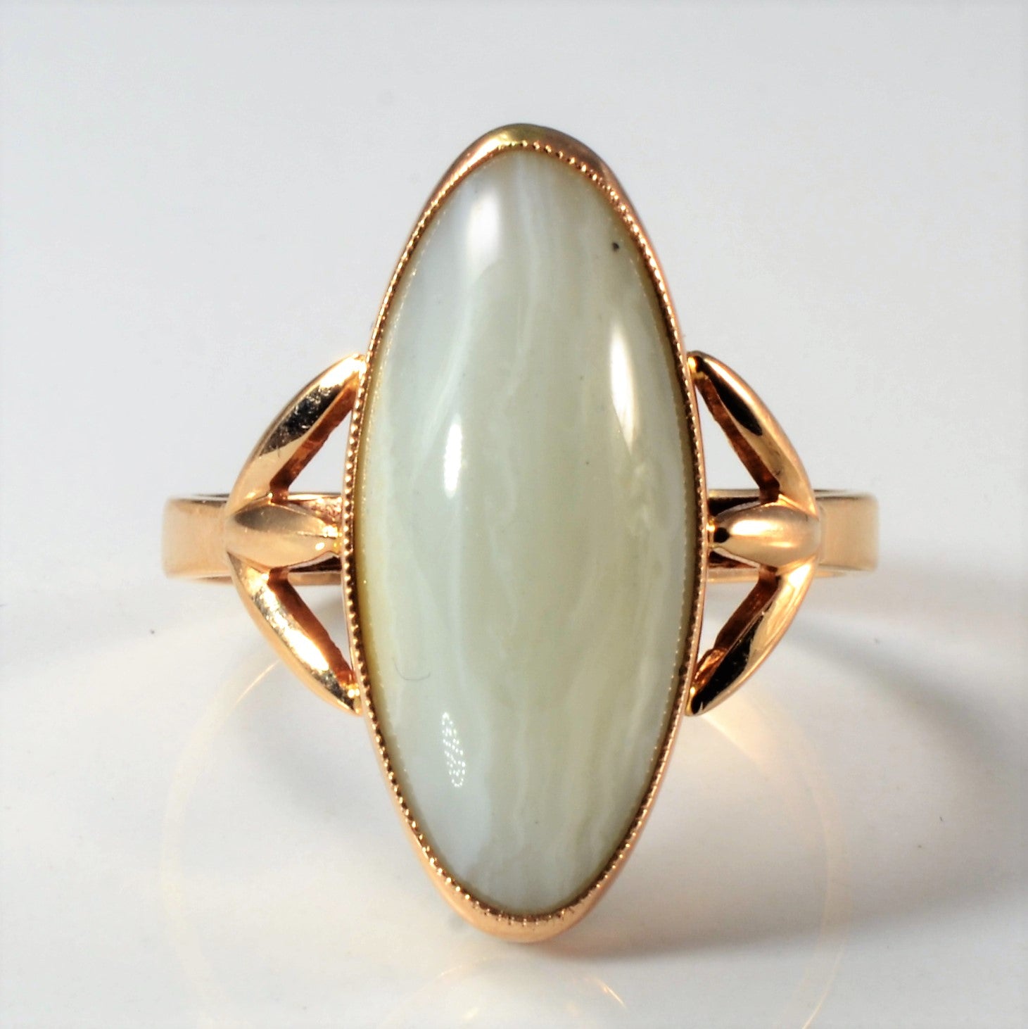 Bezel Set Agate Ring | SZ 10.75 |