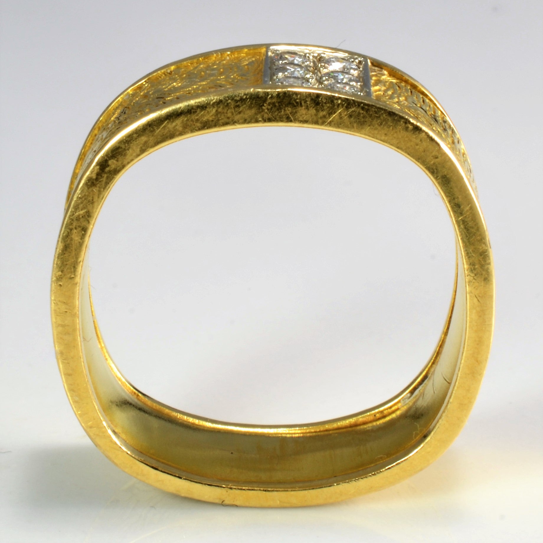 Cluster Diamond Wide Band Ring | 0.18 ctw, SZ 9.5 |