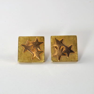Birks' Yellow Gold Star Cufflinks |