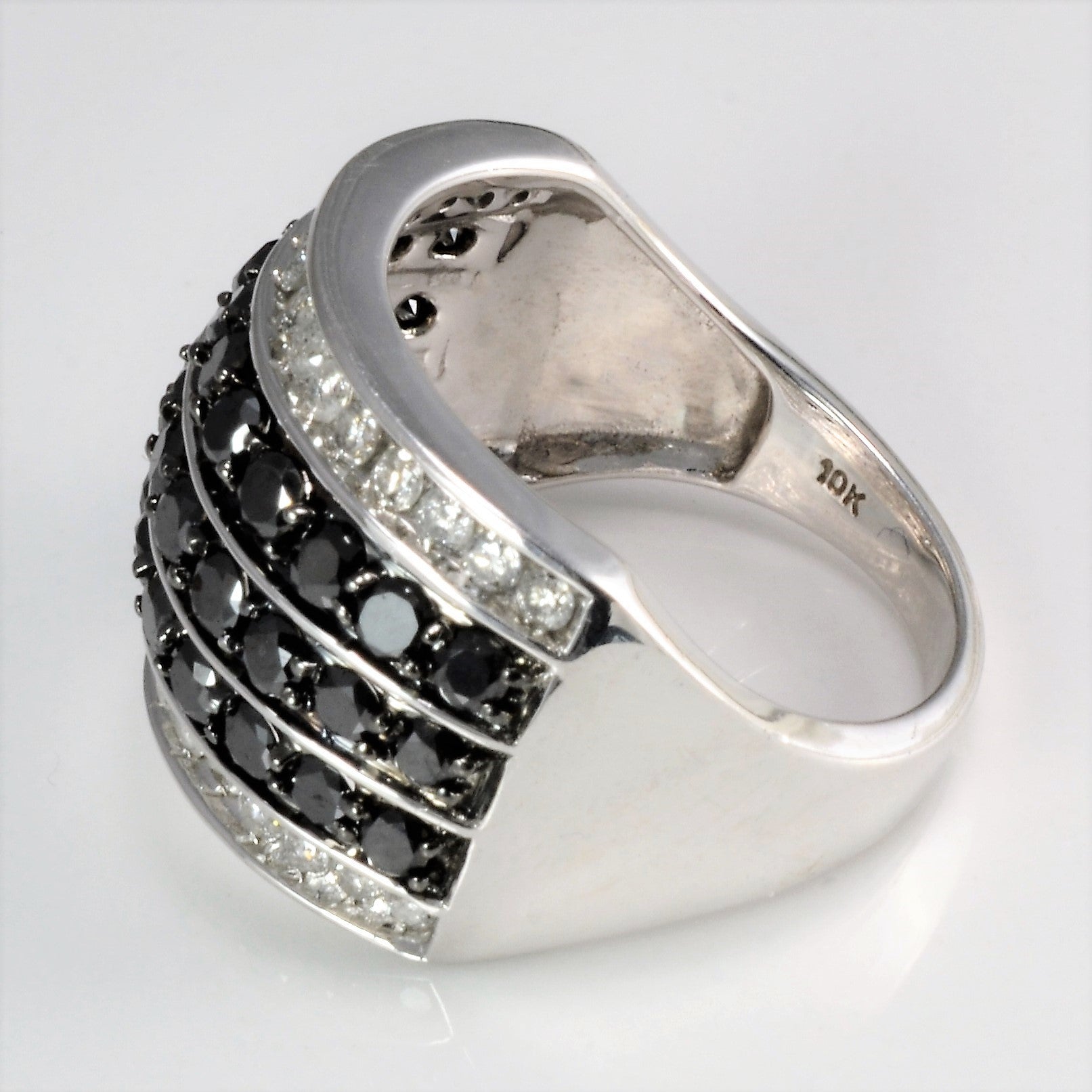 Multi Channel Cluster Diamond Wide Ladies Ring | 2.00 ctw, SZ 7 |