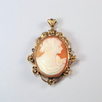 Floral Detailed Cameo Pendant | 8.00ct |