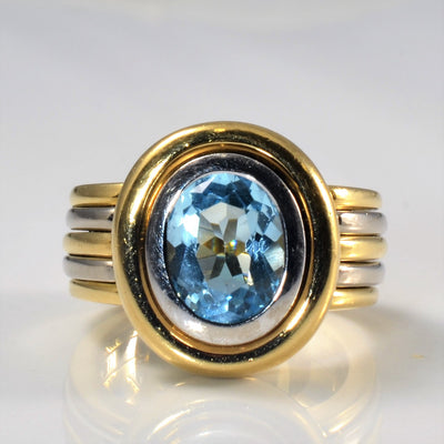 Bezel Set Topaz Ring | 3.16ct | SZ 6.25 |