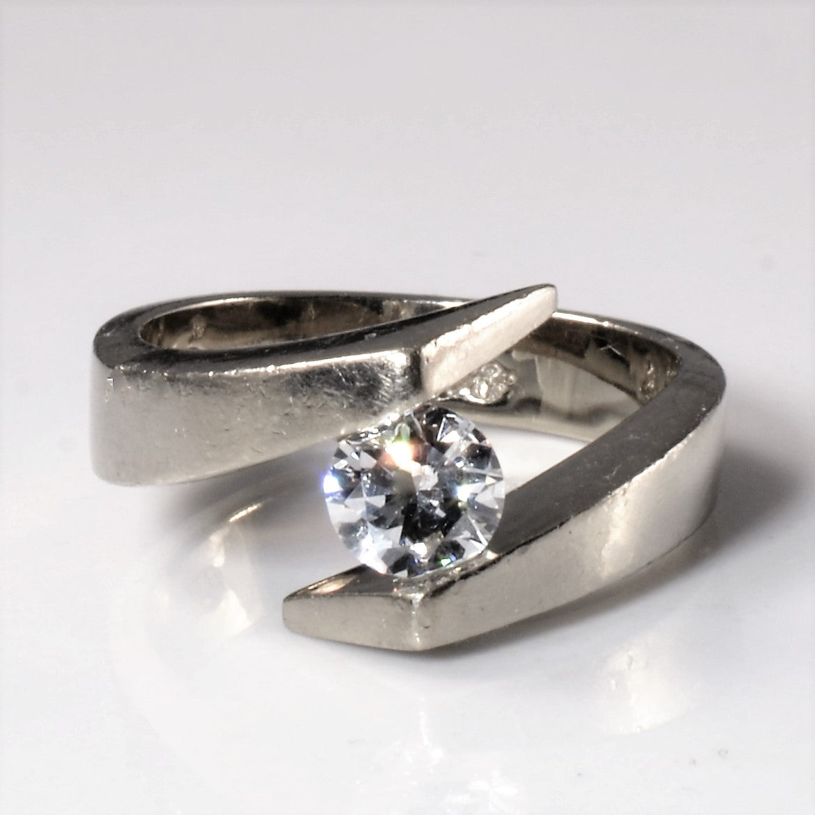 Bypass Solitaire Diamond Ring | 0.52ct | SZ 6 |