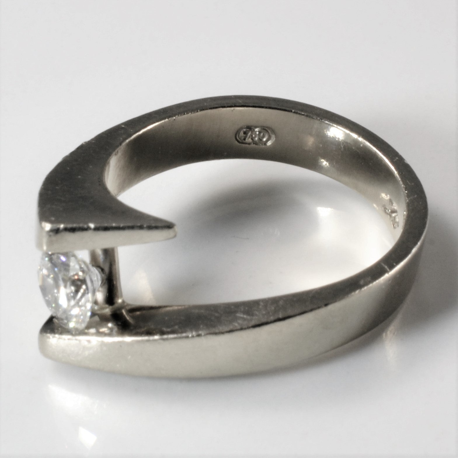 Bypass Solitaire Diamond Ring | 0.52ct | SZ 6 |
