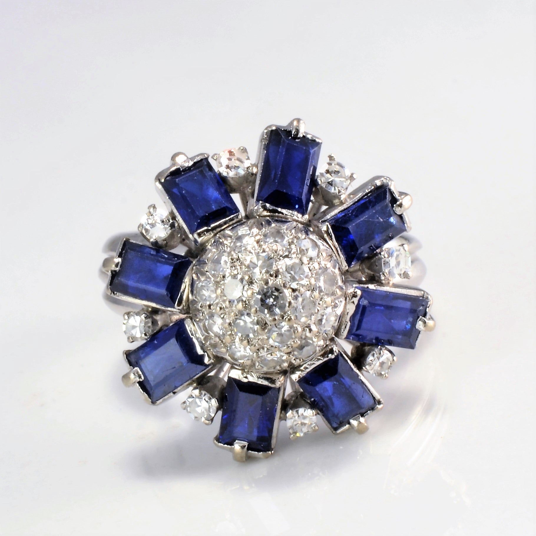 Cocktail Sapphire & Diamond Ring | 0.40 ctw, SZ 6 |