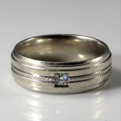 Square Set Diamond Band | 0.05ct | SZ 8.5 |